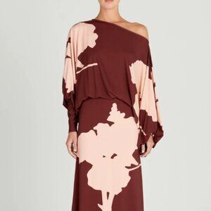 Silvia Tcherassi Calta Dress Cacao Floral